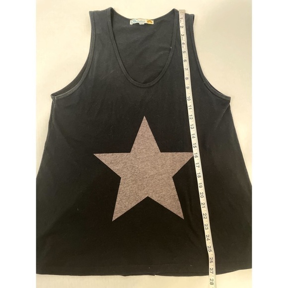 C&C California Star Tank Top Black Gray Graphic Tee Size M - Picture 4 of 6